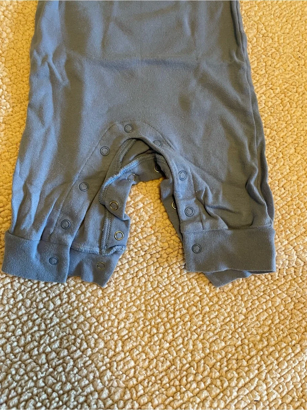 My First Easter Blue Baby One-Piece Romper. Size 6 months